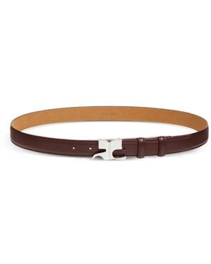 Courreges Ac Logo-Plaque Belt - White