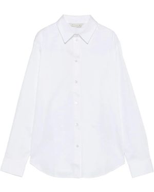 Max Mara Fiacre Long-Sleeve Button-Up Shirt - White