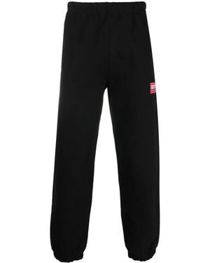 KENZO Logo Embroidery Track Trousers - Black