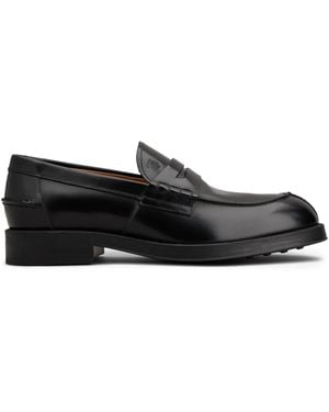 Tod's Debossed-Logo Loafers - Black