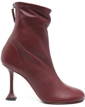 AMINA MUADDI 95Mm Iris Heeled Boots - Purple