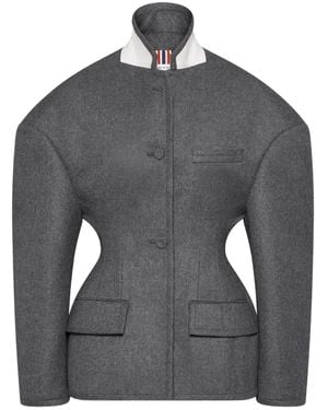 Thom Browne Wool Flannel Jacket - Grey