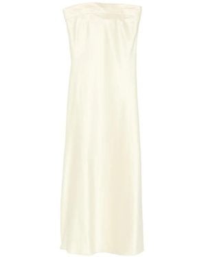 Leen Mougrhabi Lumere Strapless Oversized-Bow Maxi Dress - White