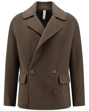 Hevò Chaqueta con doble botonadura - Marrón