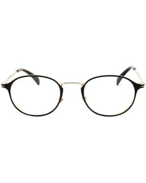 David Beckham Round-Frame Glasses - Black