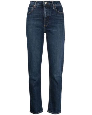 Agolde Riley High-Waisted Jeans - Blue