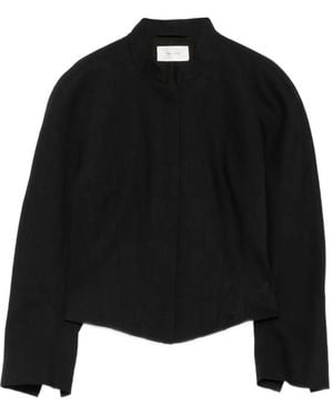 The Row Bastien Cropped Jacket - Black
