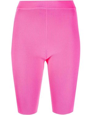 Jacquemus リブニット サイクリングショーツ - ピンク
