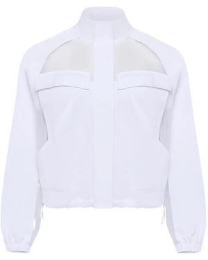 Anatomie Veste Crystal À Empiècements En Organza - White