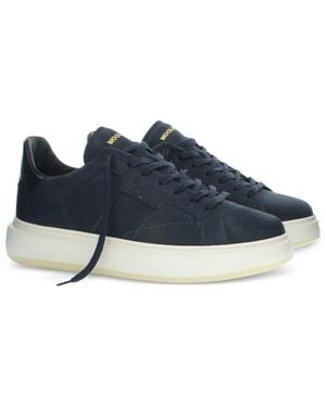 Woolrich Suede Paneled Sneakers - Blue