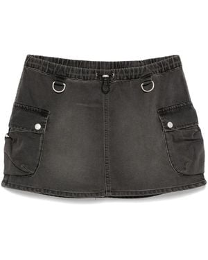 Coperni Denim Cargo Mini Skirt - Black