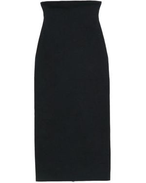 Issey Miyake High-Waisted Zip-Back Midi Skirt - Black