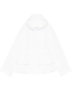 JNBY Drawstring-Hem Hooded Jacket - White