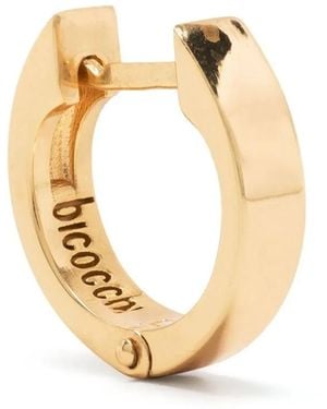 Emanuele Bicocchi Logo Engraved Hoop Earring - Metallic