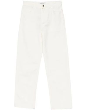 Maison Kitsuné Straight-Leg Jeans - White
