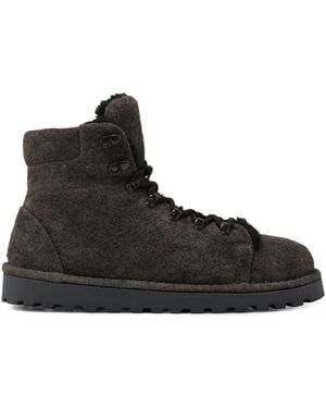 Marsèll Pallottola Lace-Up Shearling Boots - Black