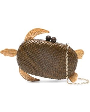 Serpui Olivine Turtle Mini Bag - Brown