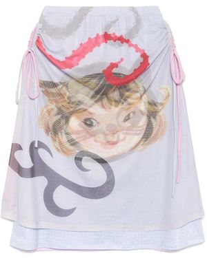 Chopova Lowena Gonna Sam Cat Ballast - Bianco