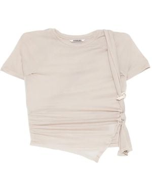 Hyein Seo Asymmetrisches T-Shirt - Weiß