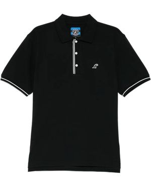 SPORT b. by agnès b. Logo-Embroidered Polo Shirt - Black