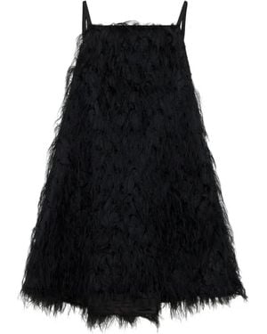 Jonathan Simkhai Kalla Fringe Jacquard Mini Dress - Black