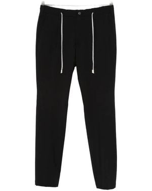 Eleventy Drawstring Trousers - Black