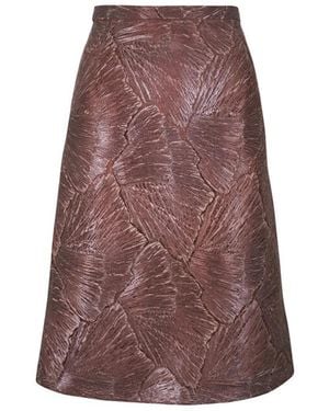 Akris Falda De Encaje - Morado