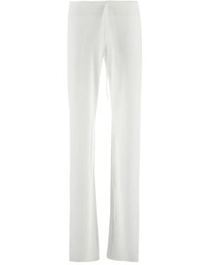 Fisico Logo-Charm Trousers - White
