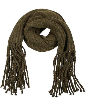IRO Fringed Scarf - Green