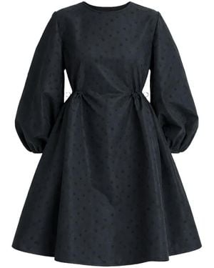 Cecilie Bahnsen Cbclo Balloon-Sleeve A-Line Mini Dress - Black