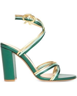 Gianvito Rossi Calissa 85mm レザーサンダル - グリーン