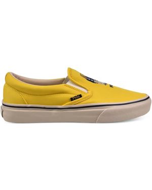 Polo Ralph Lauren Keaton Bear-Embroidered Slip-On Shoes - Yellow