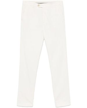 Canali Tapered Trousers - White