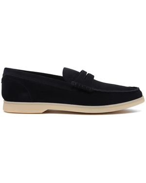 Fabi Monaco Suede Loafers - White