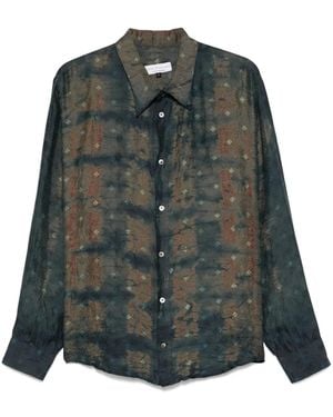 LOÏS DIONISIO Hemd mit Print - Grün