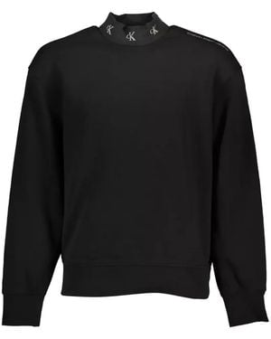 Calvin Klein Sudadera Con Logo En El Cuello - Negro