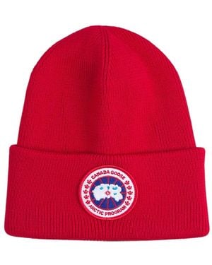 Canada Goose Berretto Arctic Con Logo - Rosso
