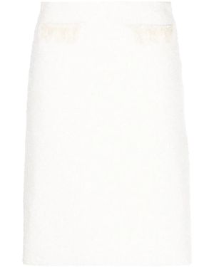 Lanvin High-Waisted Straight Skirt - White