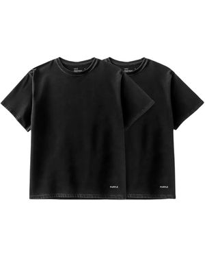 Purple Brand Lot De Deux T-Shirts En Jersey - Noir