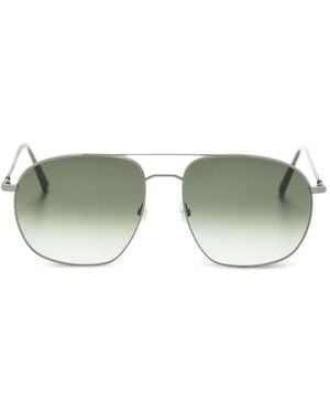 Andy Wolf Rectangle-Frame Sunglasses - Green