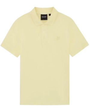 Lyle & Scott Embroidered-Logo Polo Shirt - Yellow
