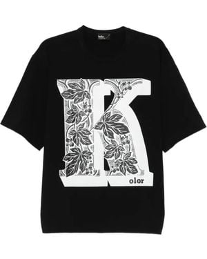 Kolor Logo-Print T-Shirt - Black