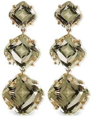 Goshwara Prasiolite Earrings - Metallic