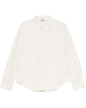 Marella Muggioso Long-Sleeve Button-Down Shirt - White