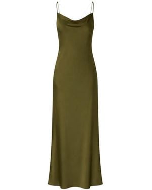 Silk95five Cowl-Neck Maxi Dress - Green