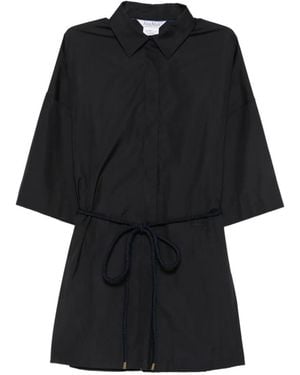 Max Mara Hemd Mit Kordelgürtel - Schwarz
