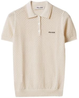Miu Miu Polo de algodón - Neutro