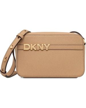 DKNY Logo-Detail Cross Body Bag - Natural