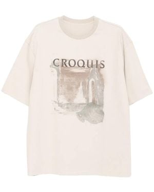 CROQUIS Graphic-Print T-Shirt - White