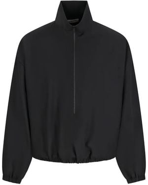 Fear Of God Ripstop Half-Zip Track Jacket - Black